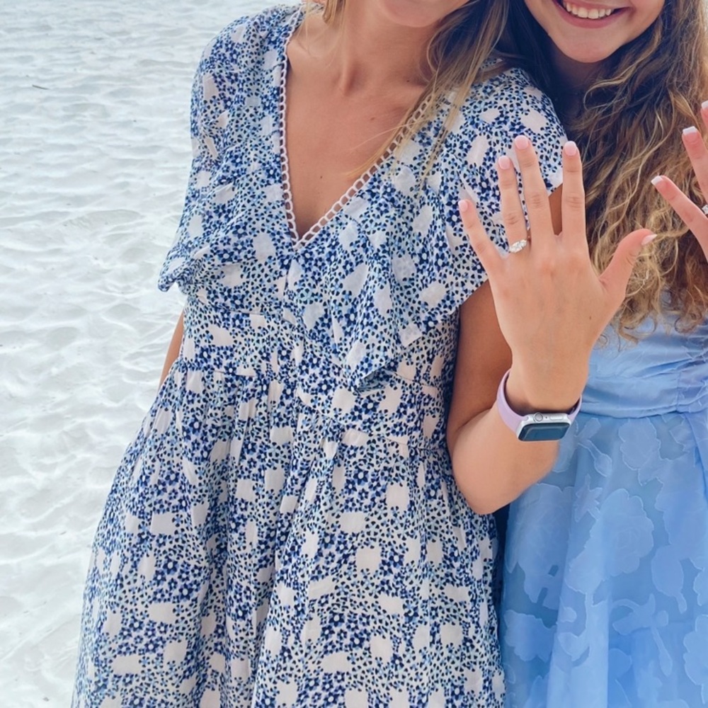 Anthropologie V-Neck Plunge Tunic Mini Dress